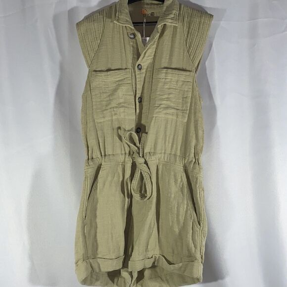 Free People Romper Sage Green - Picture 4 of 8